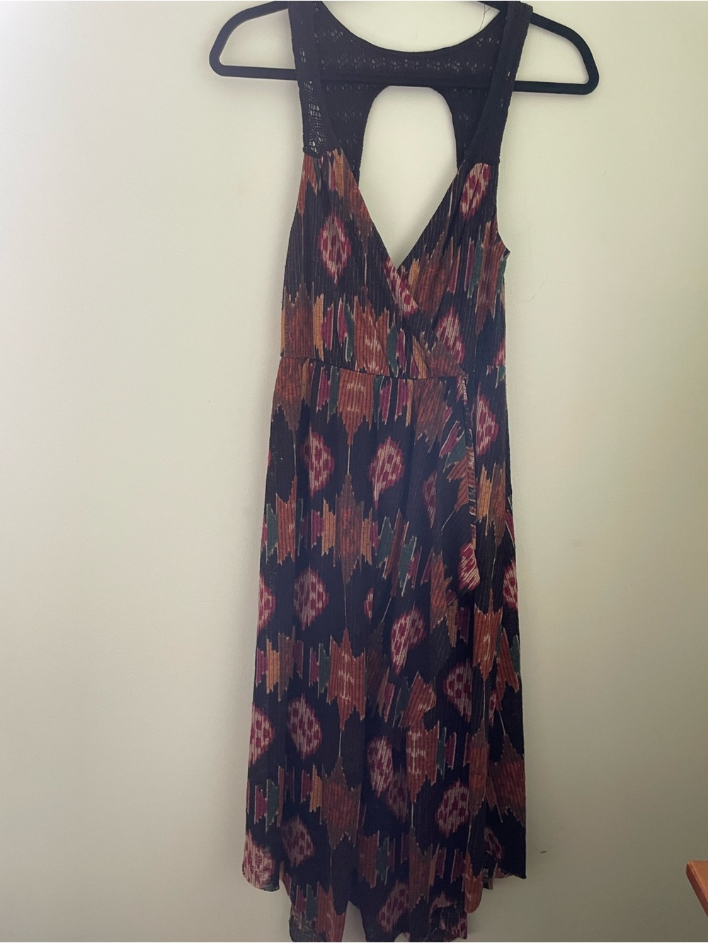 Free People Ikat All Wrapped Dress Bohp Crochet Size Small